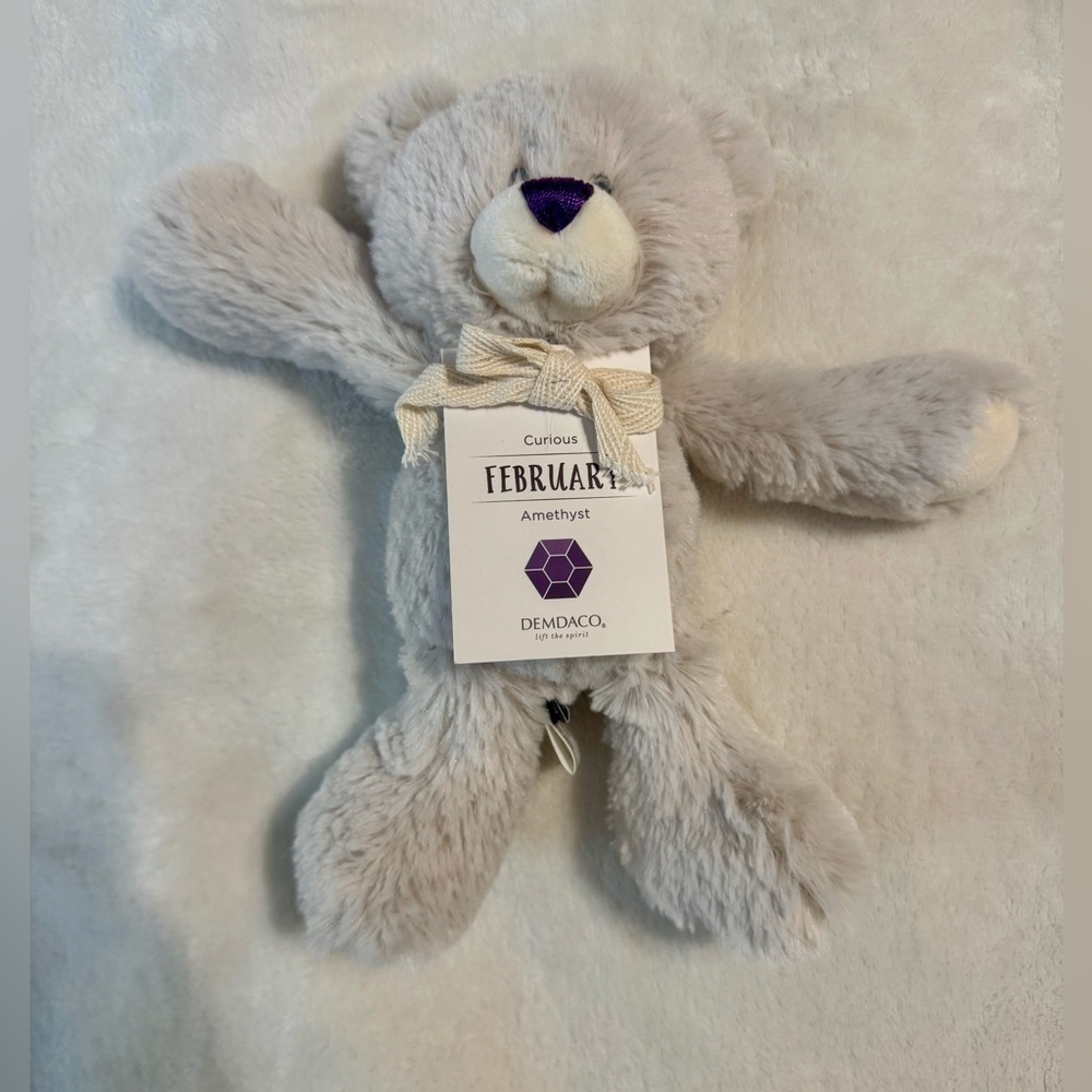 Demdaco - February Birthstone Plush Bear - Picture 6 of 6